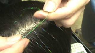 how to hair tinsel