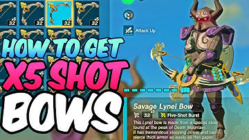 How to EASILY get x5 Shot Bows in Zelda Tears of the Kingdom