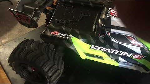 Arrma kraton 8s with outcast 8s wheelie bar