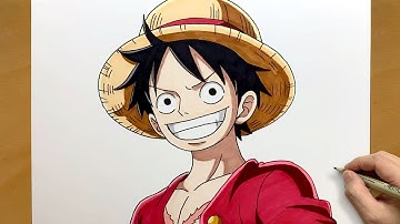 How to Draw Luffy from One Piece || Step by Step One Piece Fanart