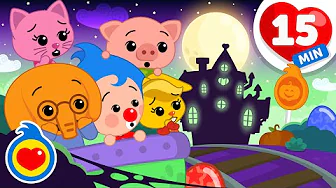 La Casa Embrujada 🏚️🎃 Y Más Videos de Halloween Para Niños (15 Min) | Plim Plim