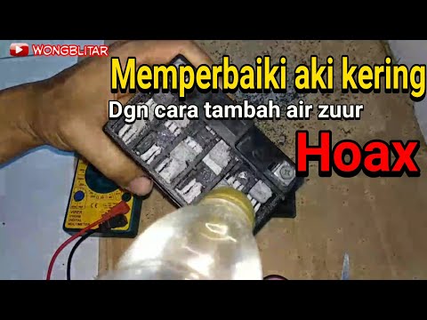 cara memperbaiki aki kering yang ngedrop ataupun soak dan starter motor joss kembali.. 