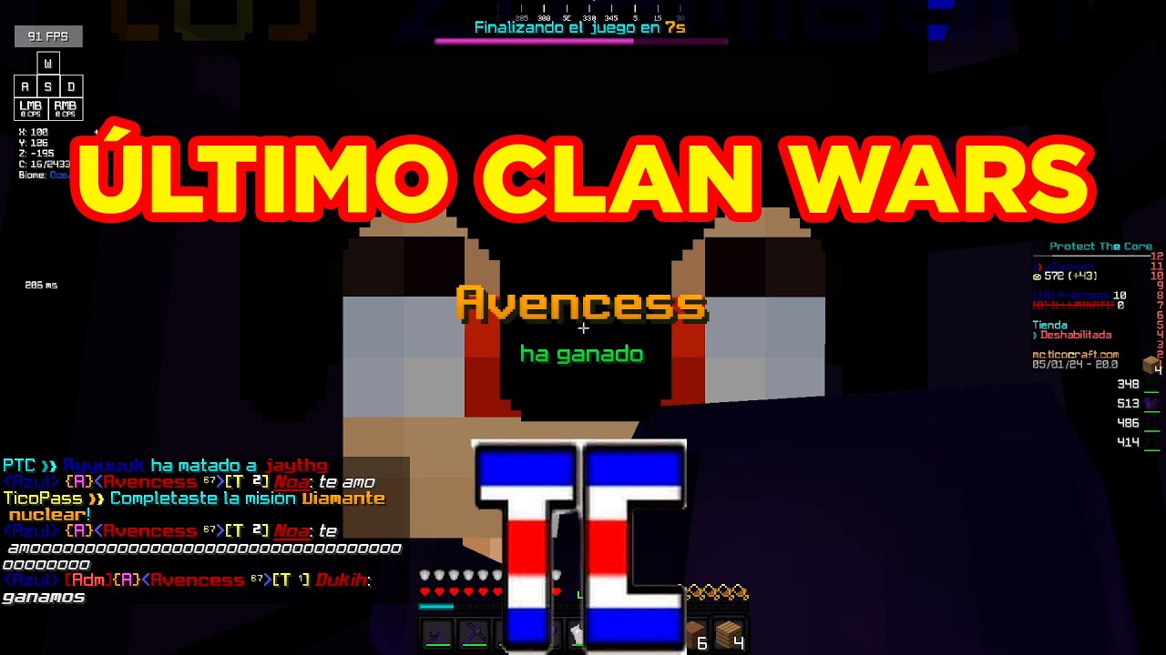 MI ÚLTIMA PARTIDA EN EL CLAN AVENCESS │ TICOCRAFT │ zDamiaan