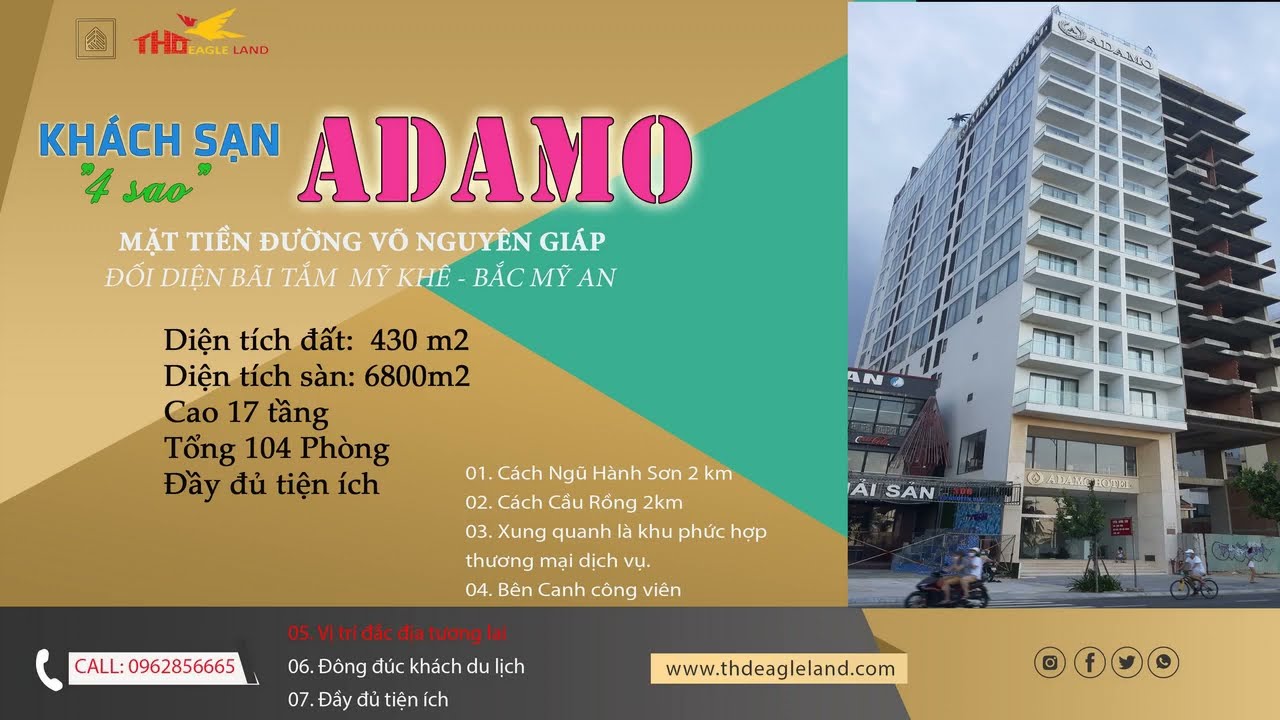 adamo đà nẵng 2022 New KHÁCH SẠN ADAMO - ĐƯỜNG VÕ NGUYÊN GIÁP, ĐỐI DIỆN BÃI TẮM MỸ KHÊ BẮC MỸ AN