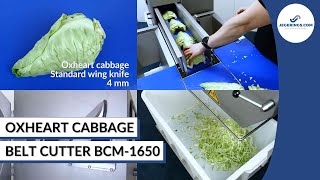 Oxheart Cabbage Cutting Machine | Vegetable Belt Slicer BCM-1650