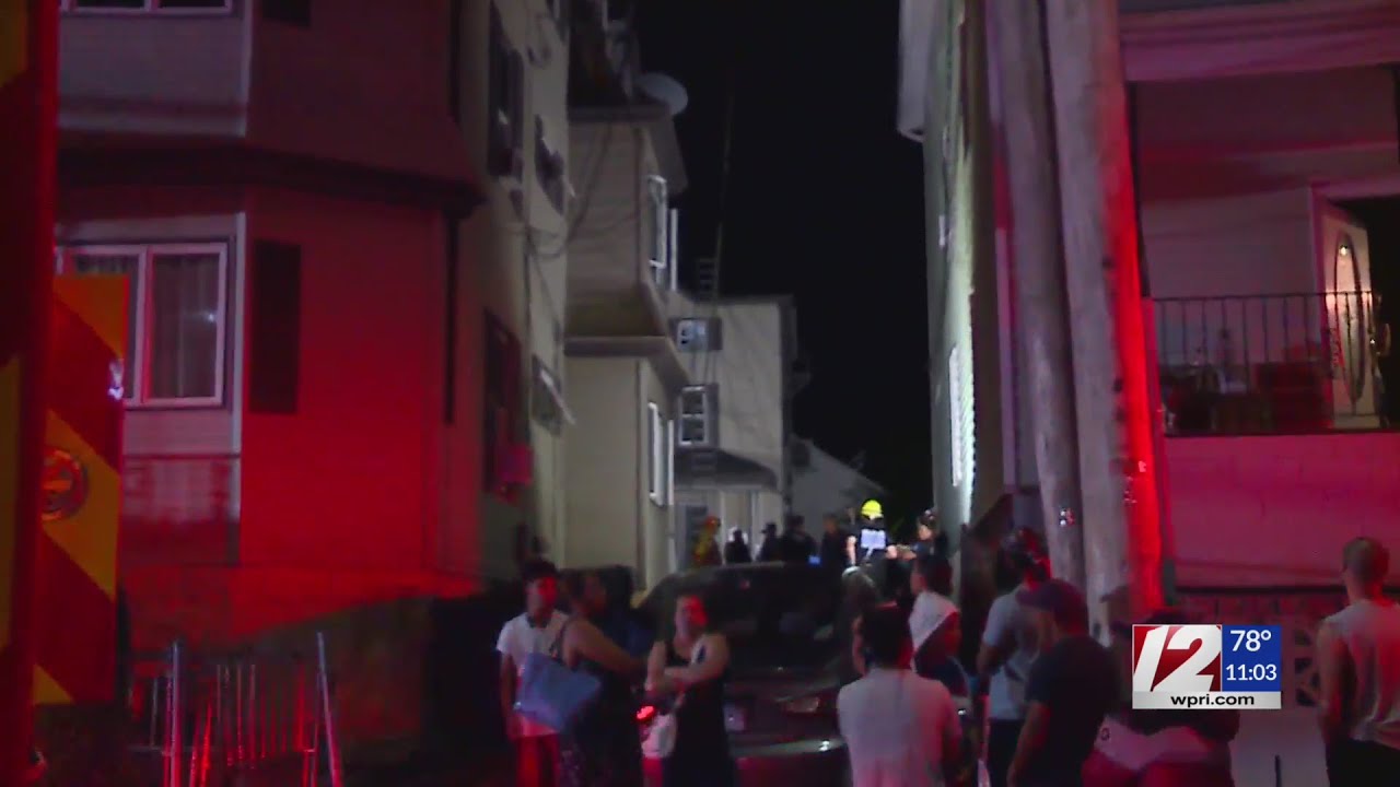 Triple decker fire in Fall River Thursday night - YouTube