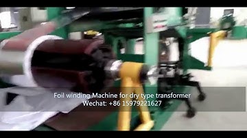 single layer double layer automatic transformer foil winding machine