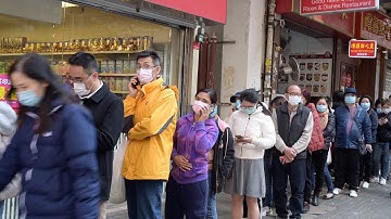Hong Kong Residents Queue For Medical Masks