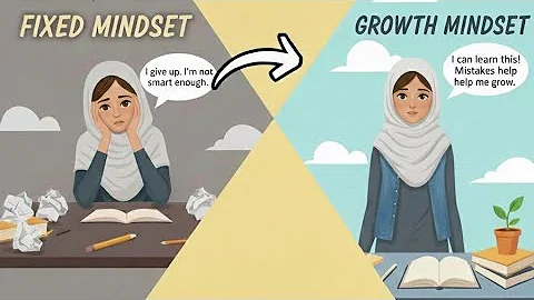 THINK POSITIVE ! |  Fixed Mindset vs . Growth Mindset (Unlock Your Potential)