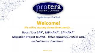 Boost Your SAP®, SAP HANA®, S/4HANA® Migration Project to AWS