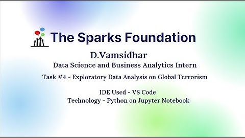 Exploratory Data Analysis on Global Terrorism Dataset - Internship task at The Sparks Foundation.