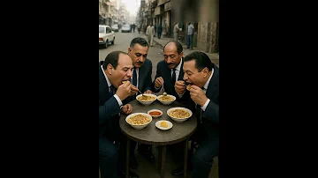 رؤساء مصر وهم بياكلوا كشري في الشارع مصر اكسبلورر رؤساء زعماء مصري كشرى 