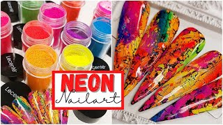 Neon NAIL ART met pigmenten ♥ Beauty Nails Fun