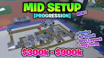 Best New Mid Game Setup Ultimate Mining Tycoon Roblox (New Machine)