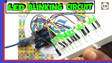 How to make a sequential LED blinking circuit using arduino for school project