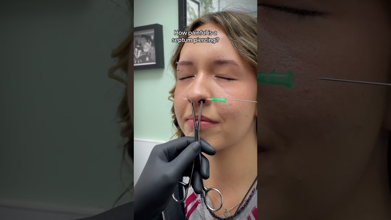 How painful is a septum piercing?