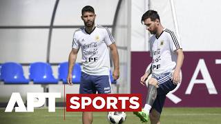 Lionel Messi Leads Argentina Training Session Ahead Of World Cup Preparations | APT