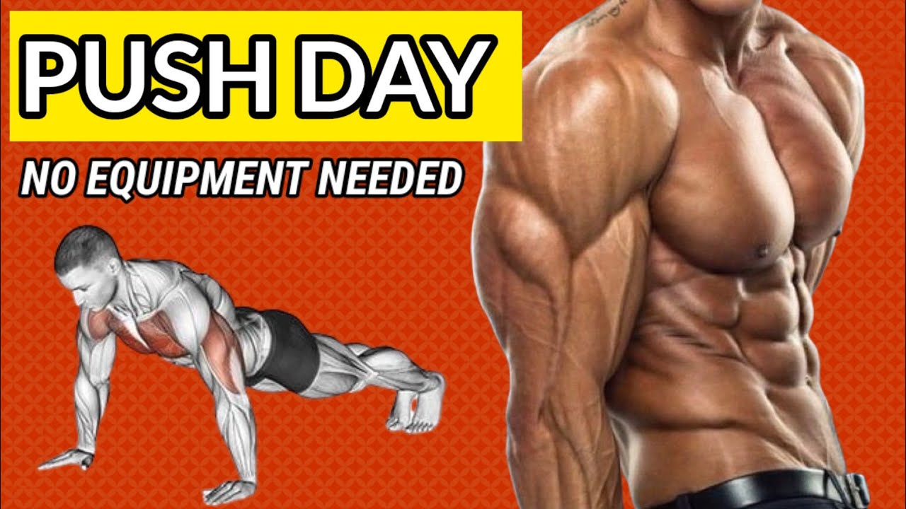 Push Day Body Weight (Chest Shoulders Triceps Workout At home No ...