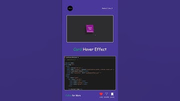 Card Hover Effect 🪄 using HTML and CSS #shorts #trending #viral #webdevelopment #css