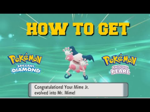 HOW TO EVOLVE MIME JR. INTO MR.MIME IN POKEMON BRILLIANT DIAMOND AND SHINING PEARL