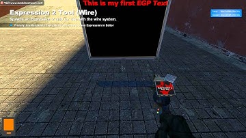 Gmod E2 Tutorial - Basic EGP