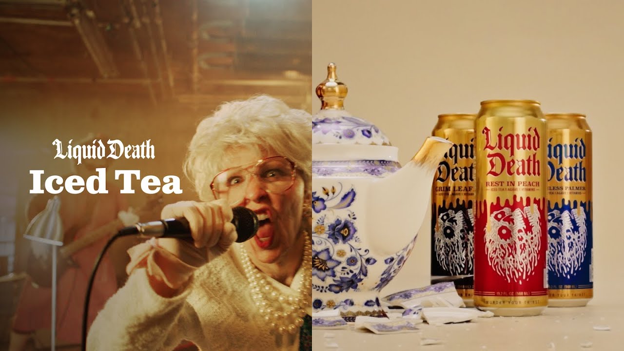 Liquid Death Iced Tea Your Grandma’s Energy Drink YouTube