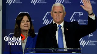 Pence emotional as he announces end of 2024 presidential campaign