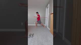 Split Stance Single Arm Band Chest Press