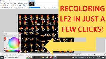 LF2 - Editing Sprites (Recoloring) The Easy Way With Paint.NET
