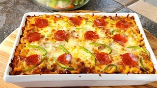 Everybody’s Favorite Pizza Casserole \/\/ Quick and easy ❤️