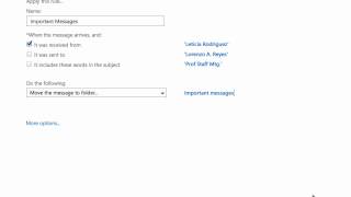 Office 365 Outlook: Multiple Mail Rule Conditions