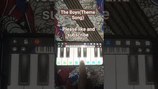 The Boys Theme songs| Piano Notes short shorts viral pianotutorial theboys