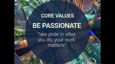ATL Events Group Core Value Be Passionate