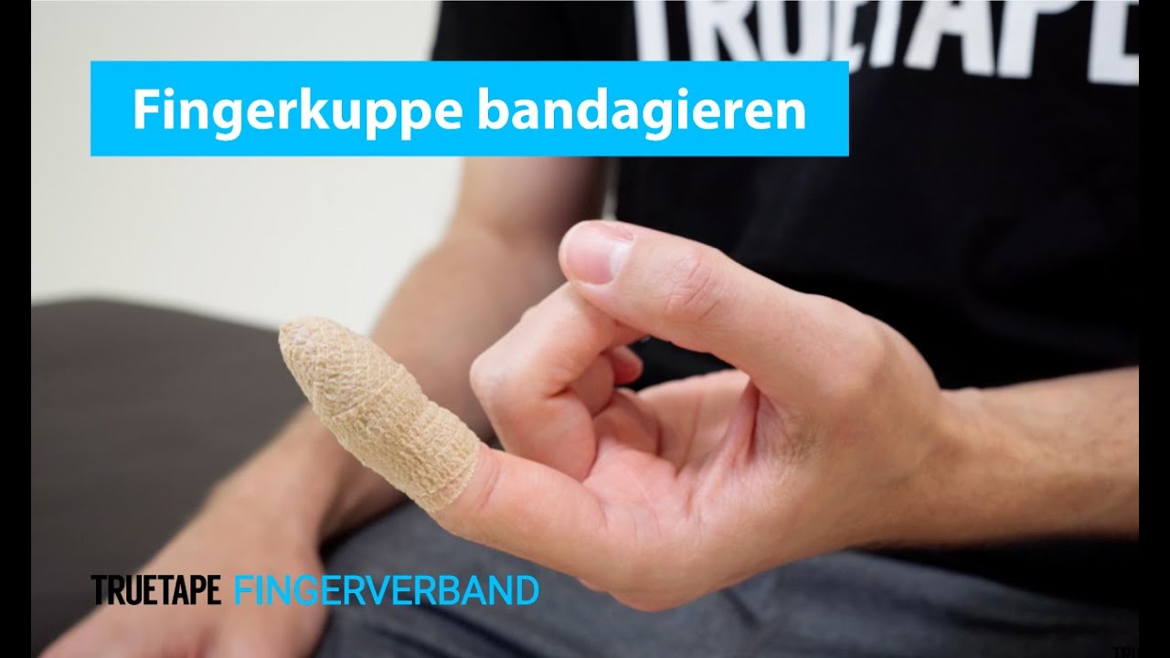 TRUETAPE®: Fingerkuppe bandagieren  Anleitung mit dem Fingerverband 