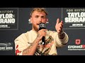 IRISH FANS GO IN ON JAKE PAUL DURING Q&A SESSION! TROLL HIM BEFORE TAYLOR VS SERRANO WEIGH IN