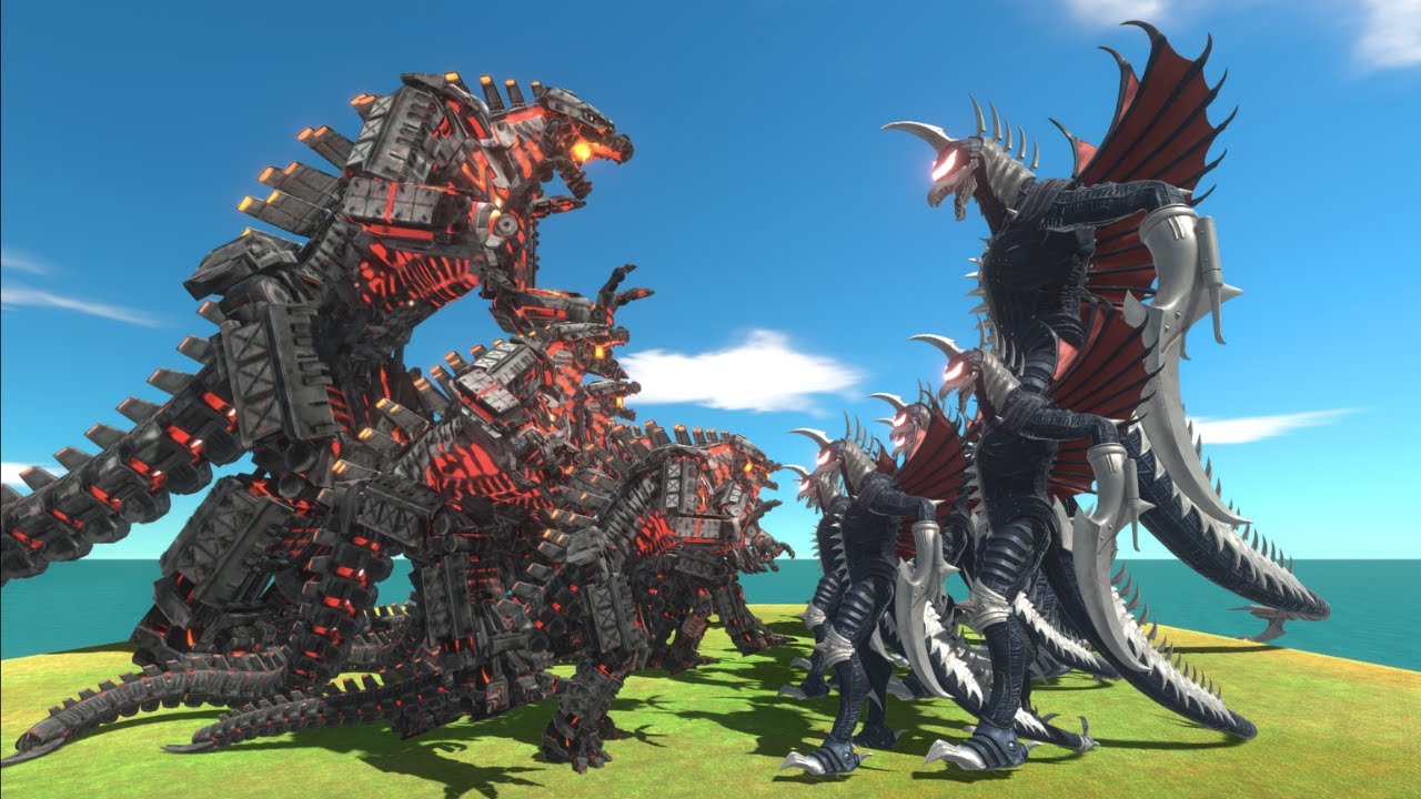 Gigan vs Mechagodzilla 2021 - Animal Revolt Battle Simulator