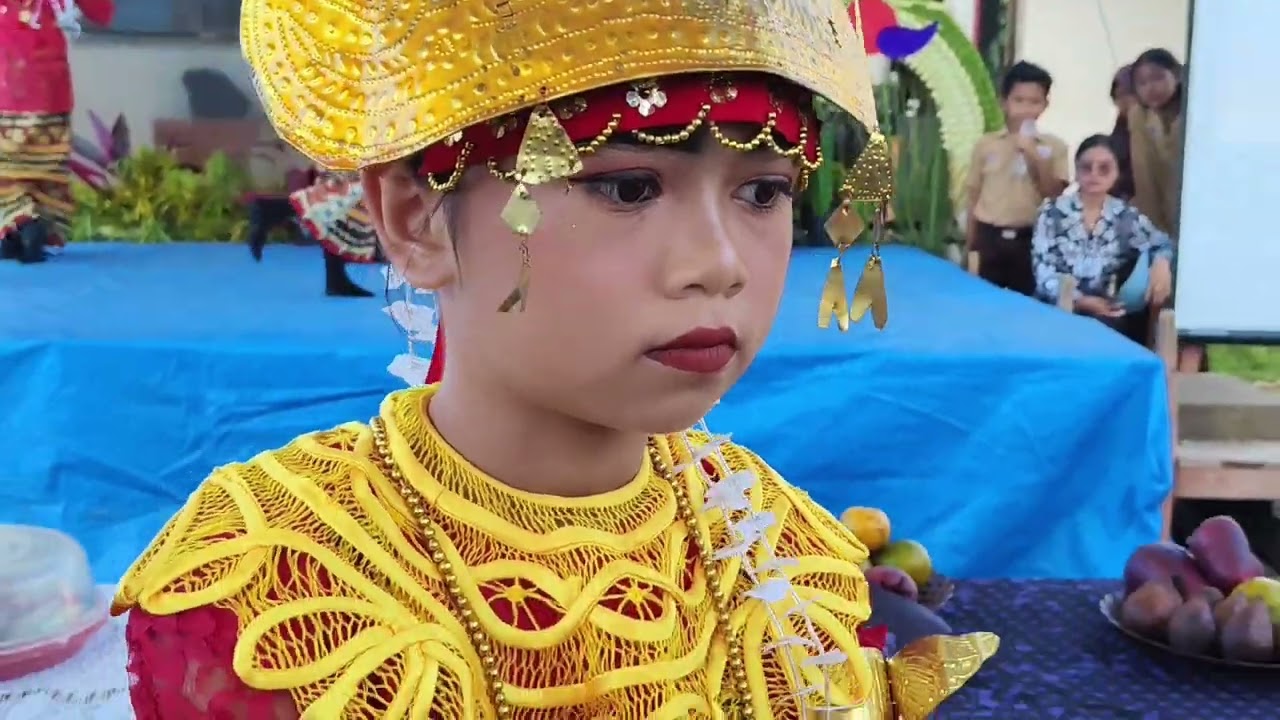 Tari Sembah Adat Lampung SD Sidomukti kecamatan Dente Teladas Kabupaten Tulang Bawang