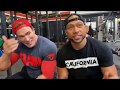 Mike O’Hearn’s Superhero shoulder day for the Super Bowl with Jimmy R.O. Smith