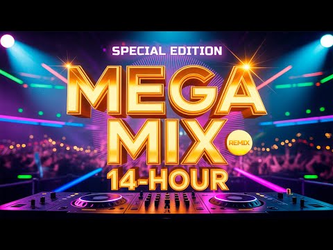 MEGA MIX 14 HOUR NONSTOP DJ SET Best Remixes Nostalgia From 70s Now Ultimate Marathon 