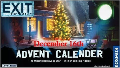 Exit The Game: The Missing Hollywood Star - December 16th