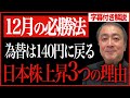 【来週の為替と日本株を先出し考察】米11月雇用統計の影響と来週の投資戦略を解説【バフェット/ 武下明徳