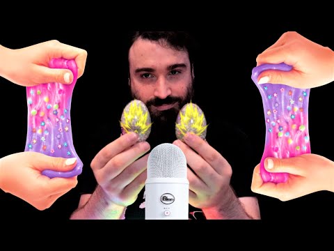 ASMR TE DUERMO CON LOS HUEVOS MAGICOS LLENOS DE SLIME CRUJIENTE | CRUNCHY | TAPPING | SPRAY | AGUA