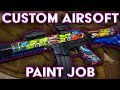 Custom Airsoft Paint Job - GRAFFITI (Hydrodip Tutorial)