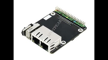 Spotpear Raspberry Pi Compute Module 4 CM4 IO Board Dual Gigabit Ethernet Mini Router Board