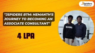 Crafting Success as an Associate Consultant with JSPIDERS BTM