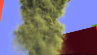 FumeFx explosion between buildings 3