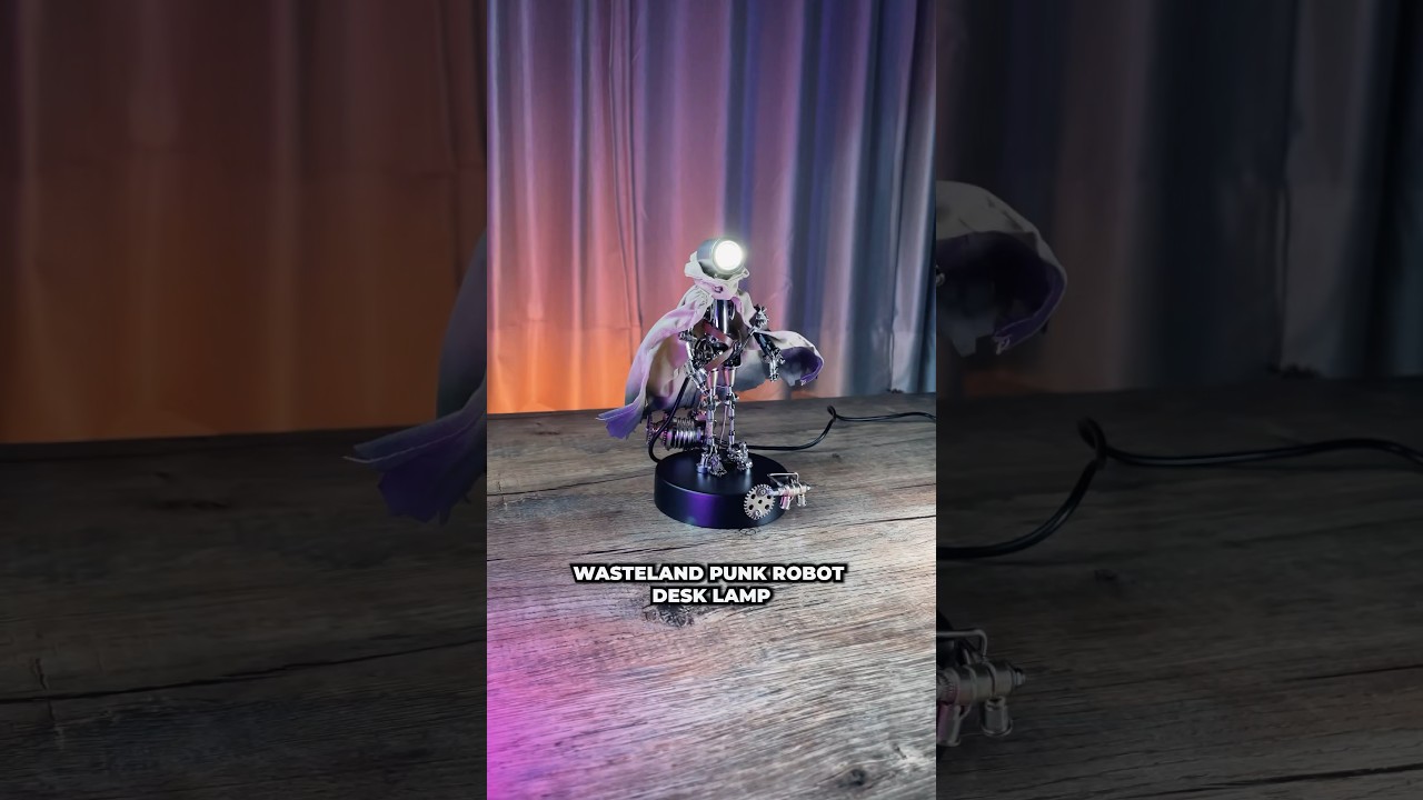 Transform Your Boring Desk into a Post-Apocalyptic Haven with the Mecrob Wasteland Punk Robot Lamp