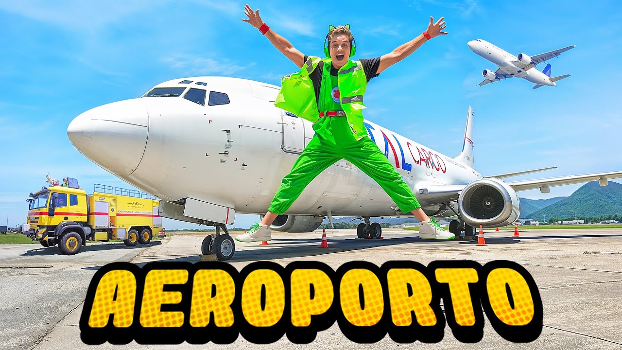 GATO GALACTICO Visita o AEROPORTO ✈️ Aprendendo Sobre Aviões ✈️ Tour Floripa Airport