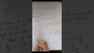 Application of Derivatives #Class 12