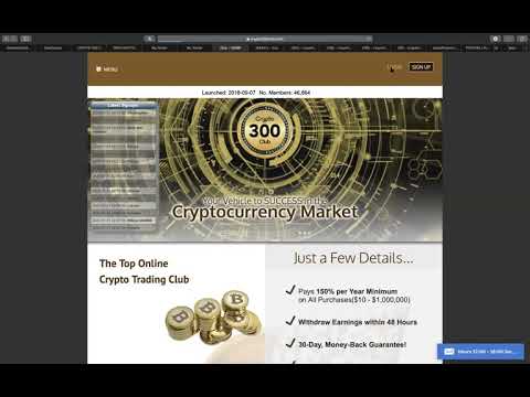 BLUEPRINT TO MAKE $8,000 IN ONE DAY WITH CRYPTO 300 CLUB!!! LIVE PROOF!!! NOT A SCAM!!!